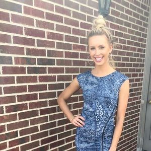 Blue and white BCBG dress- never worn!